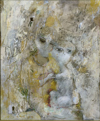 Расих Ахметвалиев-Мать и дитя ,1996, х.,м.,73х60